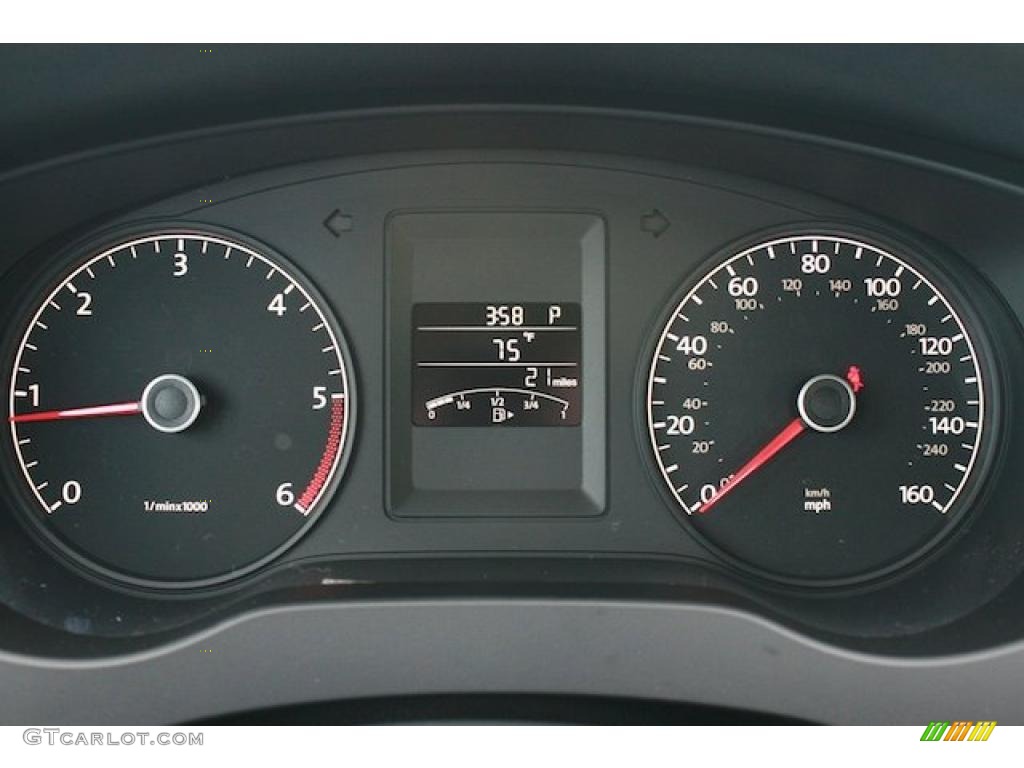 2011 Volkswagen Jetta TDI Sedan Gauges Photo #41787801