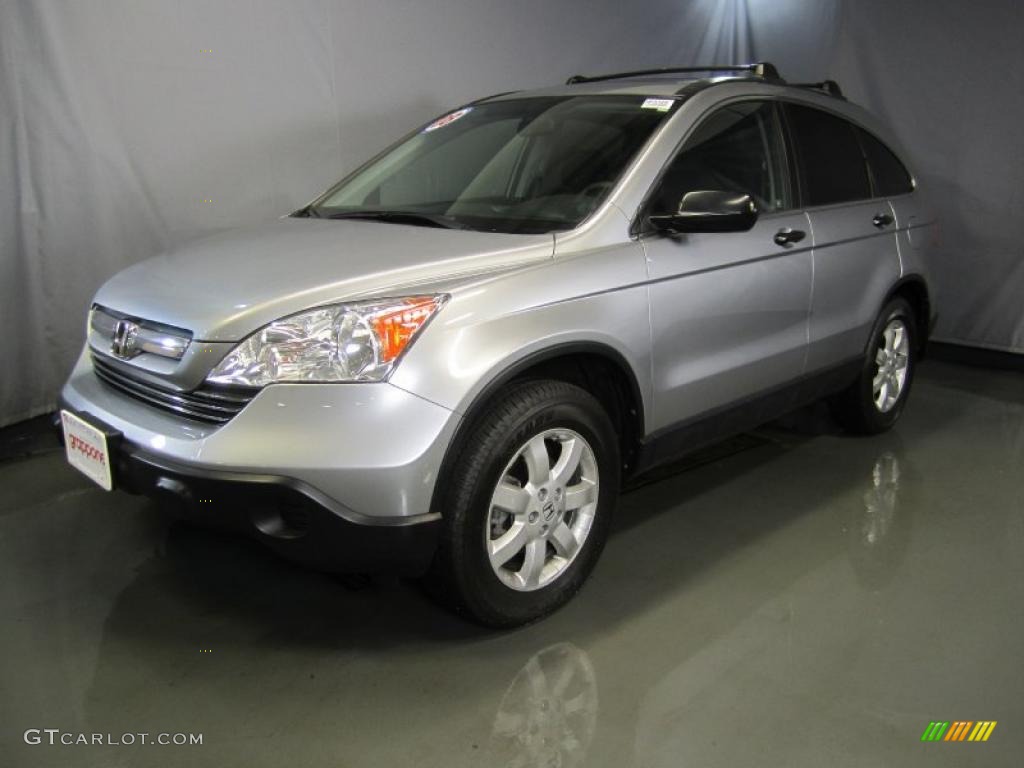 2008 CR-V EX 4WD - Whistler Silver Metallic / Black photo #1