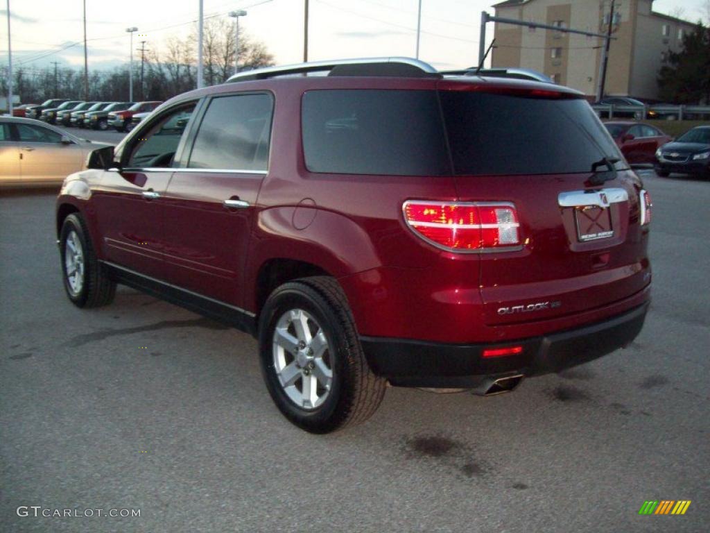 2007 Outlook XR AWD - Red Jewel / Black photo #2