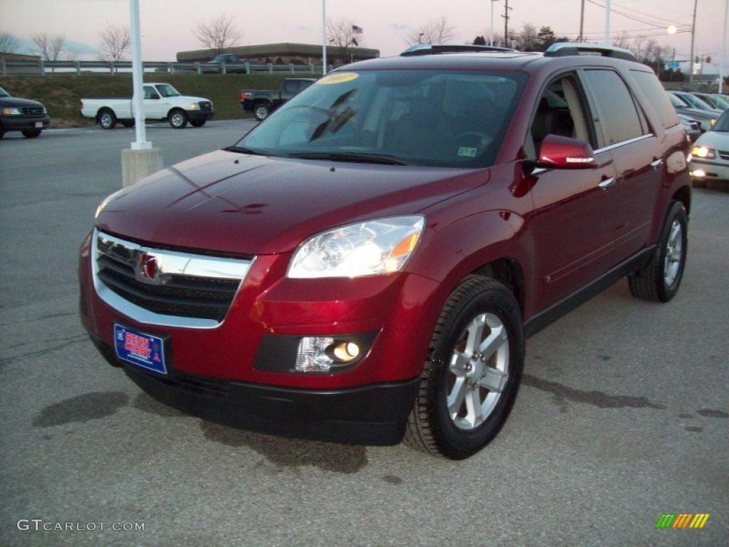 2007 Outlook XR AWD - Red Jewel / Black photo #11