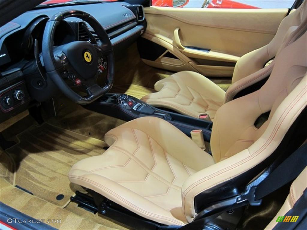 Beige Interior 2010 Ferrari 458 Italia Photo #41794639