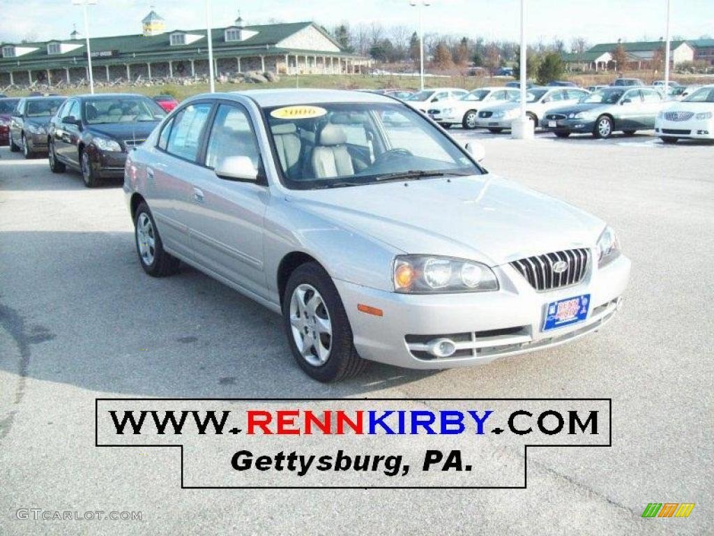 2006 Elantra Limited Sedan - Sterling Silver / Gray photo #1
