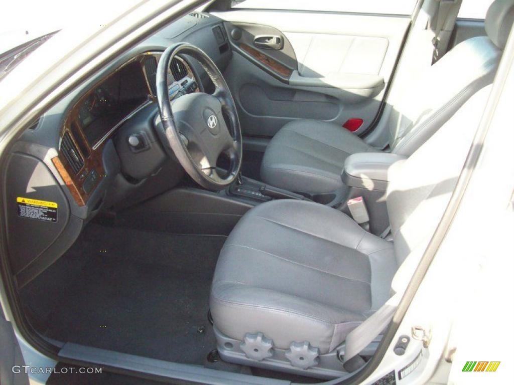 2006 Elantra Limited Sedan - Sterling Silver / Gray photo #20