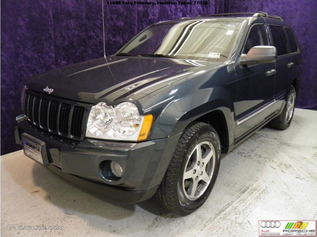 2005 Grand Cherokee Laredo - Deep Beryl Green Pearl / Medium Slate Gray photo #2