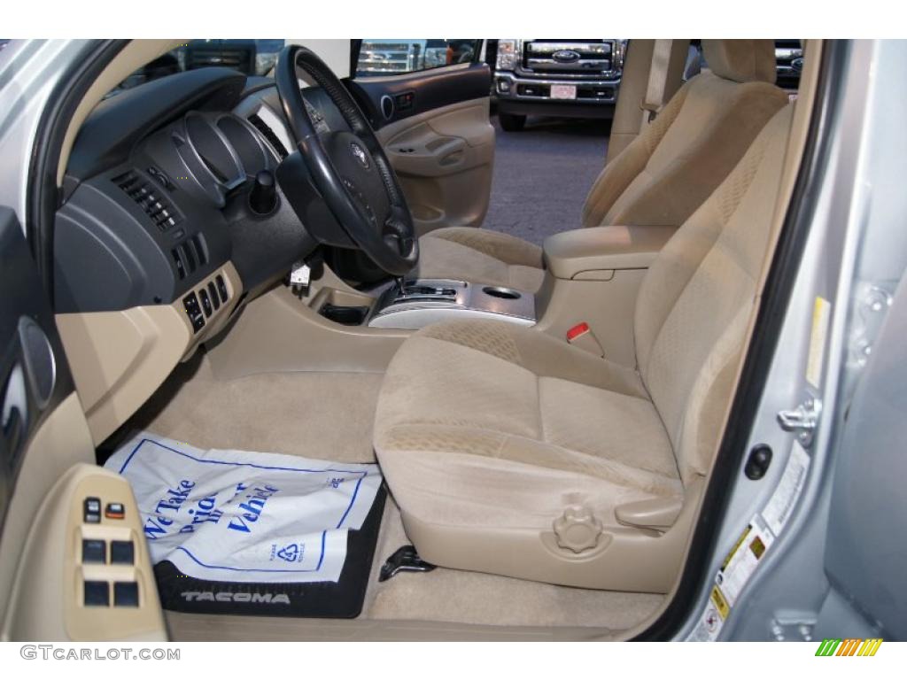 Sand Beige Interior 2009 Toyota Tacoma V6 SR5 Double Cab 4x4 Photo #41802723