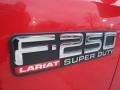 2004 Red Ford F250 Super Duty Lariat Crew Cab 4x4  photo #9