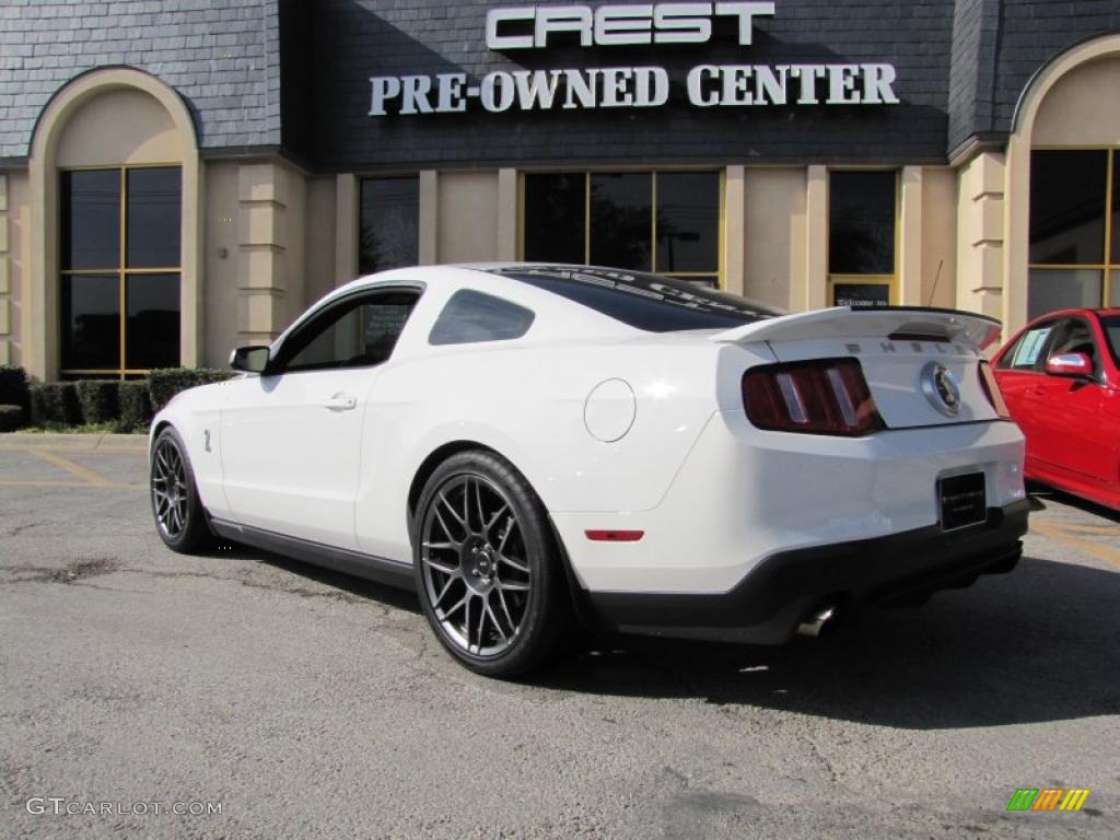 2011 Mustang Shelby GT500 SVT Performance Package Coupe - Performance White / Charcoal Black/Black photo #5