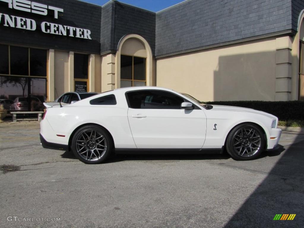 2011 Mustang Shelby GT500 SVT Performance Package Coupe - Performance White / Charcoal Black/Black photo #8