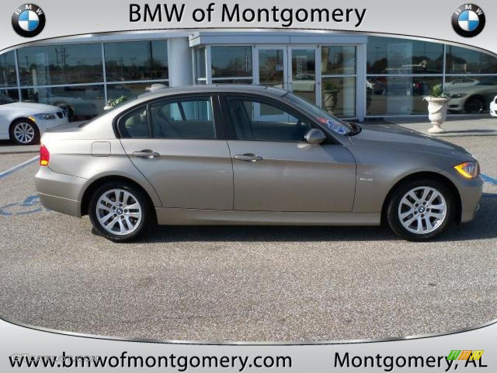 2007 3 Series 328i Sedan - Platinum Bronze Metallic / Beige photo #2