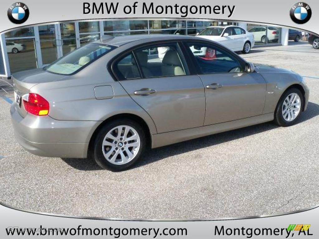 2007 3 Series 328i Sedan - Platinum Bronze Metallic / Beige photo #3