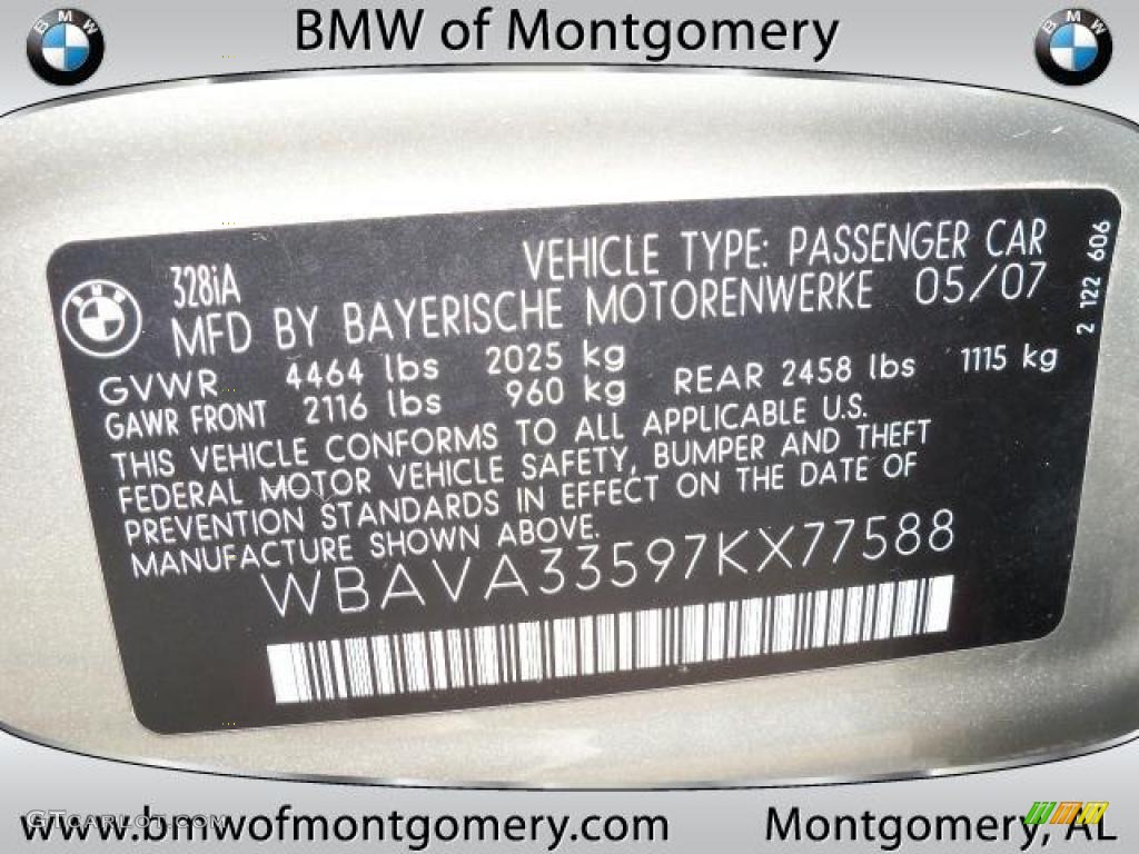 2007 3 Series 328i Sedan - Platinum Bronze Metallic / Beige photo #21