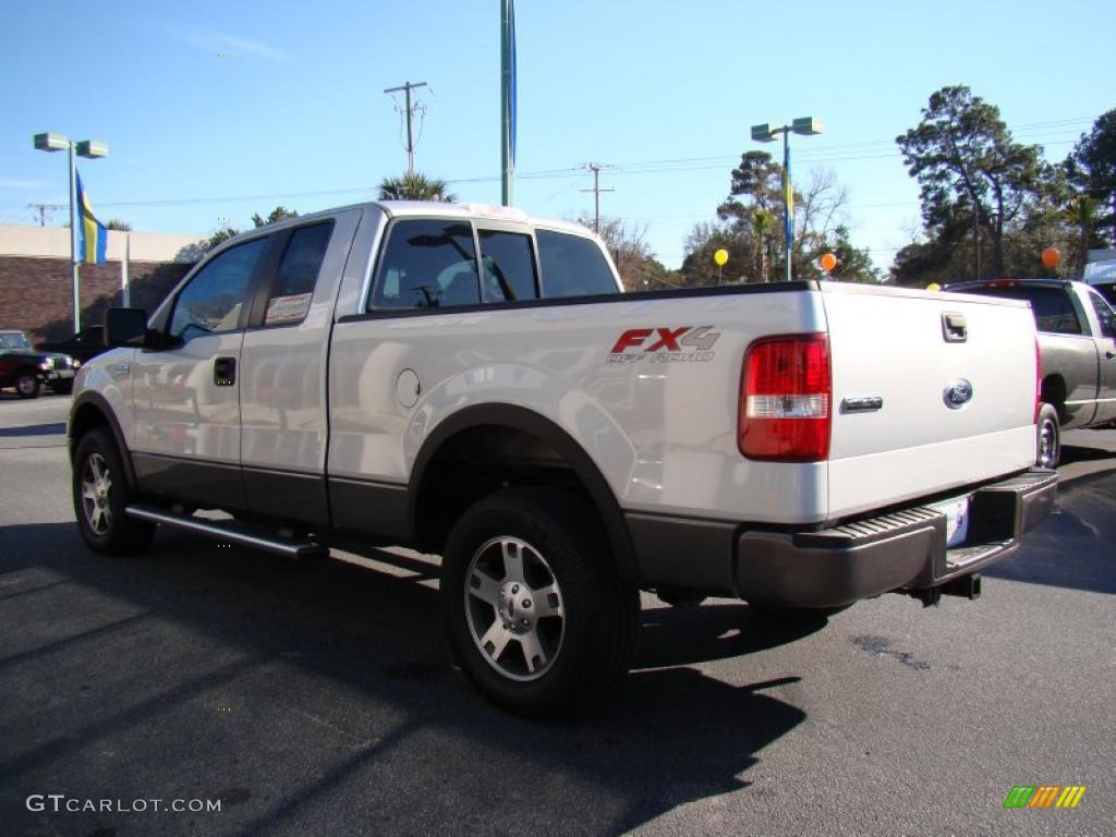 2005 F150 FX4 SuperCab 4x4 - Silver Metallic / Black photo #6