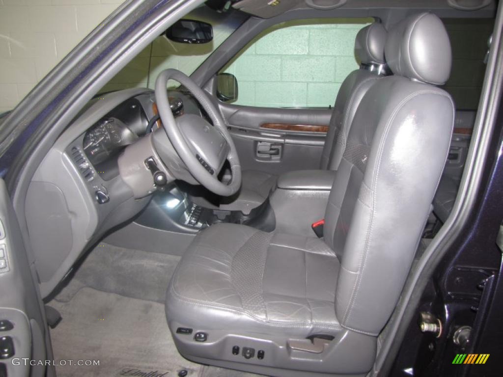 Dark Graphite Interior 2001 Ford Explorer Limited 4x4 Photo #41810003