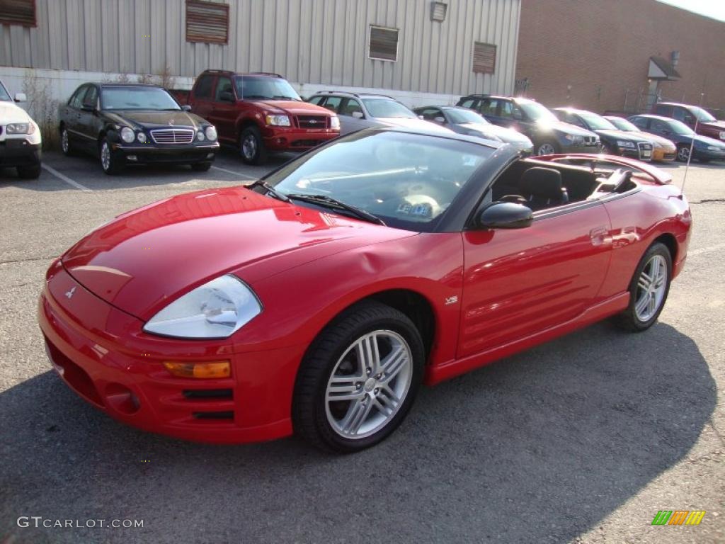 2003 Eclipse Spyder GT - Saronno Red / Midnight photo #2