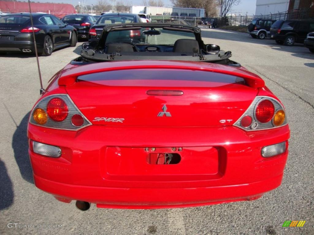 2003 Eclipse Spyder GT - Saronno Red / Midnight photo #9