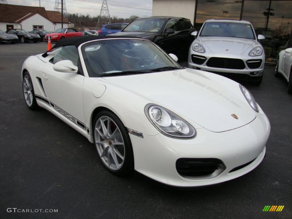 Carrara White 2011 Porsche Boxster Spyder Exterior Photo #41811783