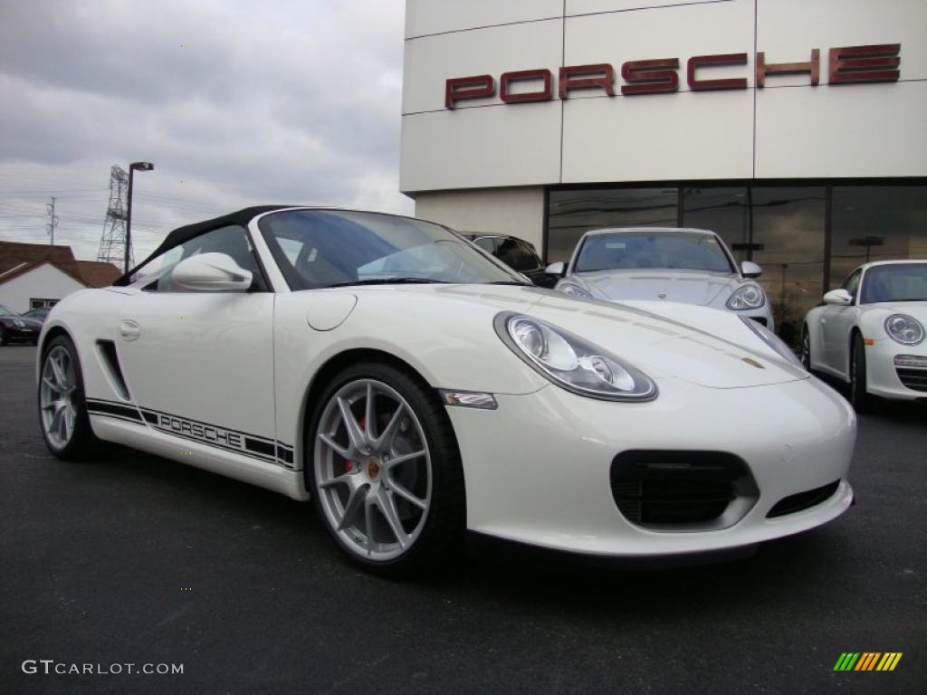 Carrara White 2011 Porsche Boxster Spyder Exterior Photo #41811795