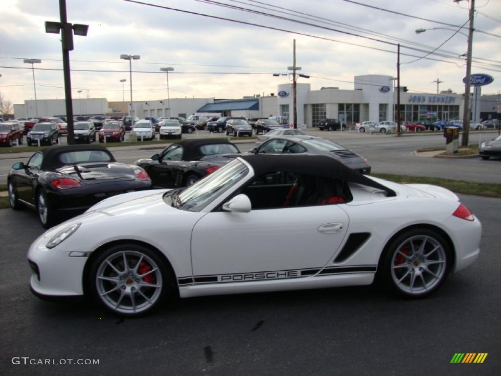 Carrara White 2011 Porsche Boxster Spyder Exterior Photo #41811875