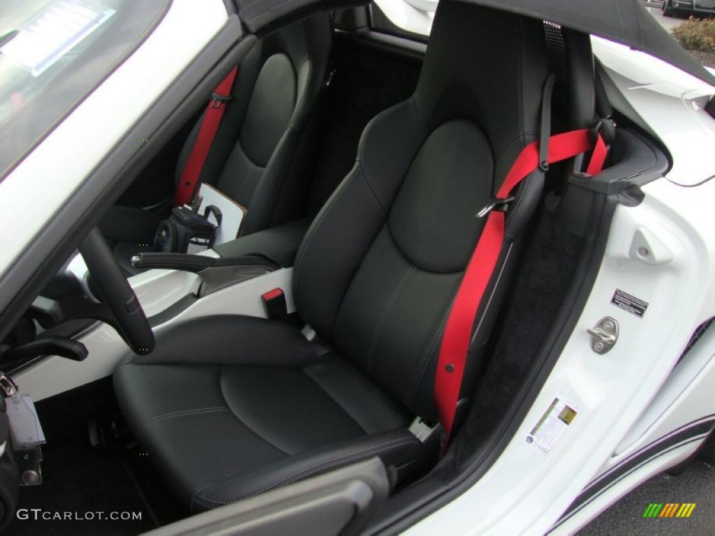 Black Interior 2011 Porsche Boxster Spyder Photo #41811975