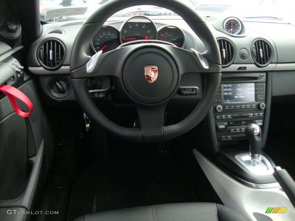 2011 Porsche Boxster Spyder Black Dashboard Photo #41812223