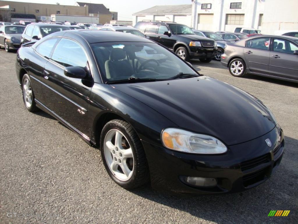 2002 Stratus R/T Coupe - Black / Black/Light Gray photo #4