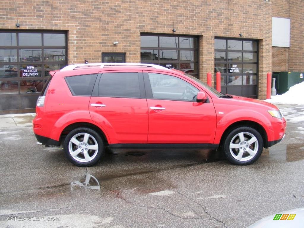 Phoenix Red 2007 Mitsubishi Outlander XLS Exterior Photo #41813699
