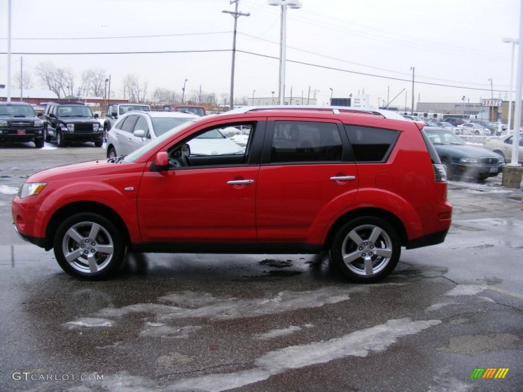 2007 Outlander XLS - Phoenix Red / Black photo #6