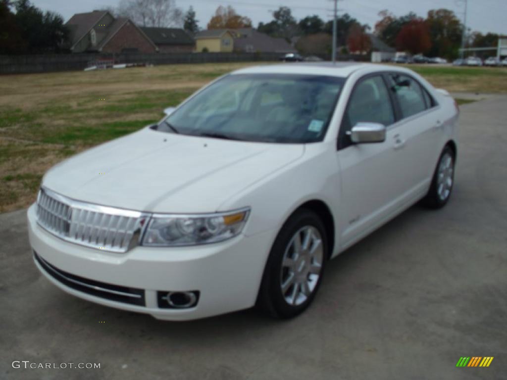 2008 MKZ Sedan - White Suede / Light Stone photo #2