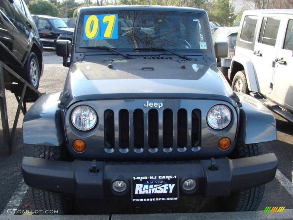 2007 Wrangler Unlimited Sahara 4x4 - Steel Blue Metallic / Dark Slate Gray/Medium Slate Gray photo #2