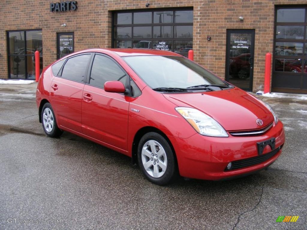 Barcelona Red Metallic 2008 Toyota Prius Hybrid Exterior Photo #41815051