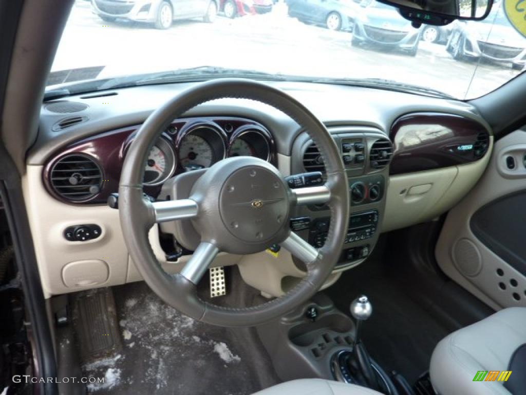2005 Chrysler PT Cruiser Dream Cruiser Series 4 Convertible Taupe/Pearl Beige Dashboard Photo #41815411