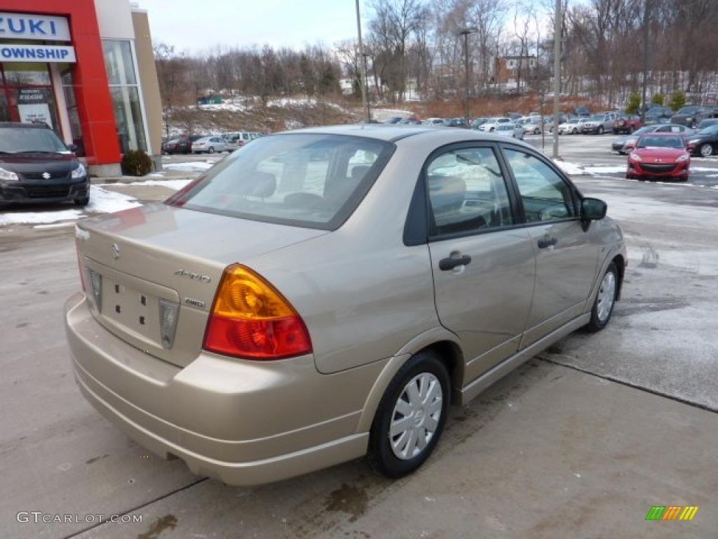 2006 Aerio AWD Sedan - Cool Beige Metallic / Black photo #2