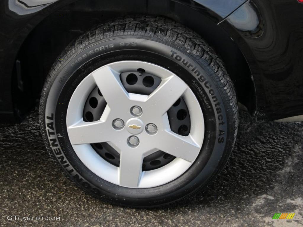 2008 Cobalt LS Coupe - Black / Gray photo #3