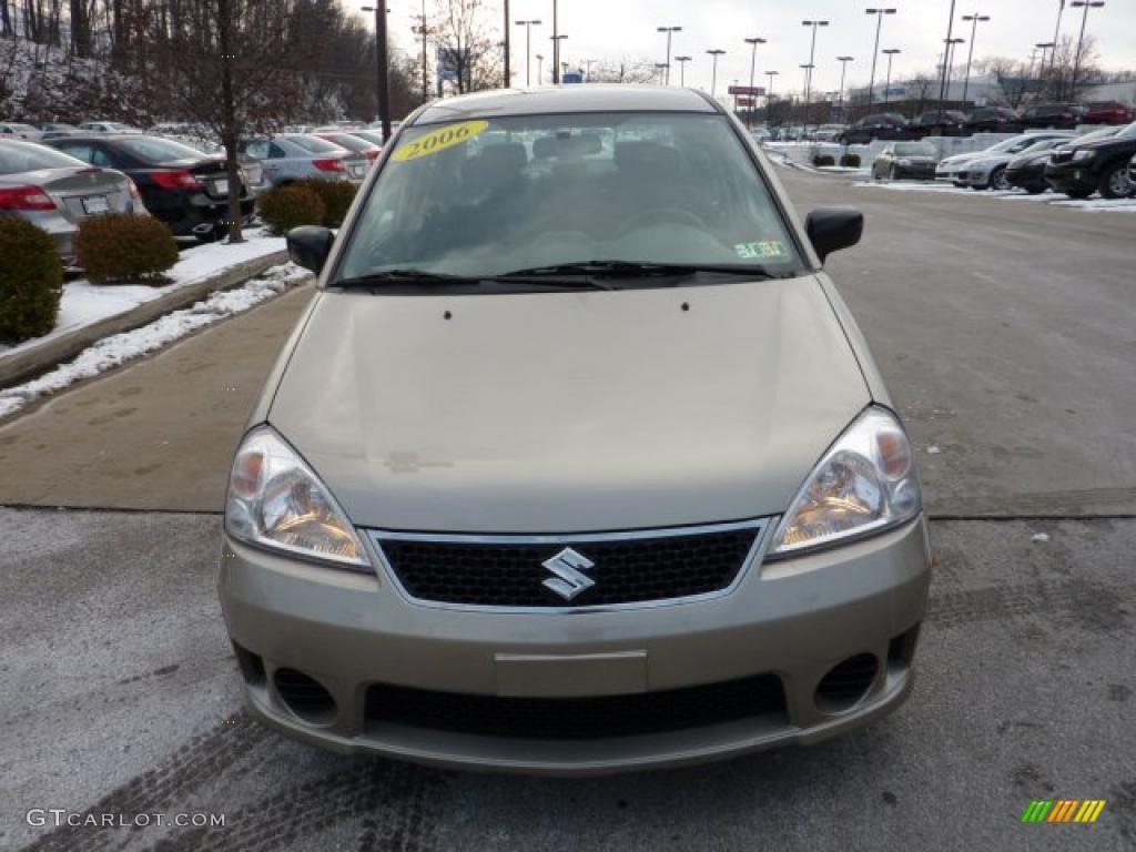 2006 Aerio AWD Sedan - Cool Beige Metallic / Black photo #6