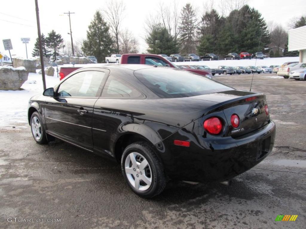 2008 Cobalt LS Coupe - Black / Gray photo #4