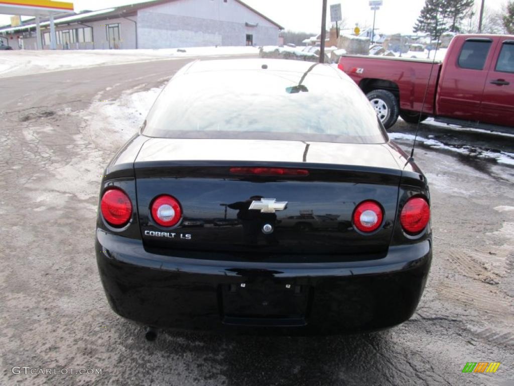 2008 Cobalt LS Coupe - Black / Gray photo #5