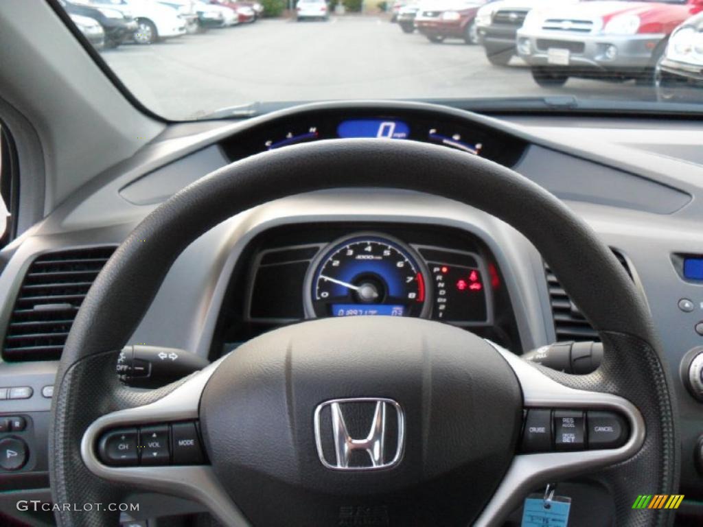 2010 Honda Civic EX Coupe Gray Steering Wheel Photo #41818919