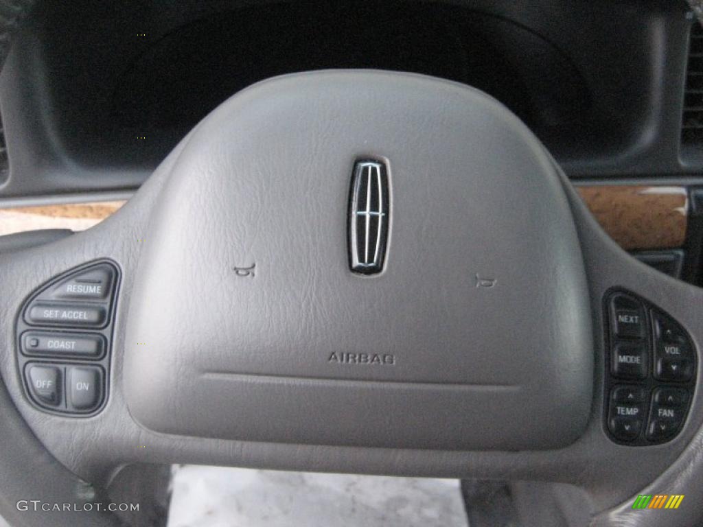 2002 Lincoln Continental Standard Continental Model Light Graphite Steering Wheel Photo #41819235