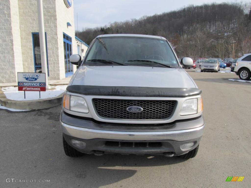 2003 F150 XLT SuperCrew 4x4 - Silver Metallic / Medium Graphite Grey photo #3