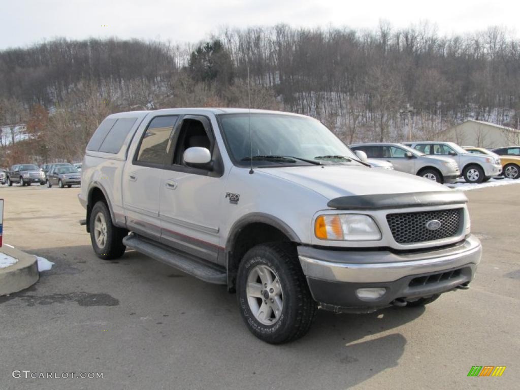 2003 F150 XLT SuperCrew 4x4 - Silver Metallic / Medium Graphite Grey photo #4