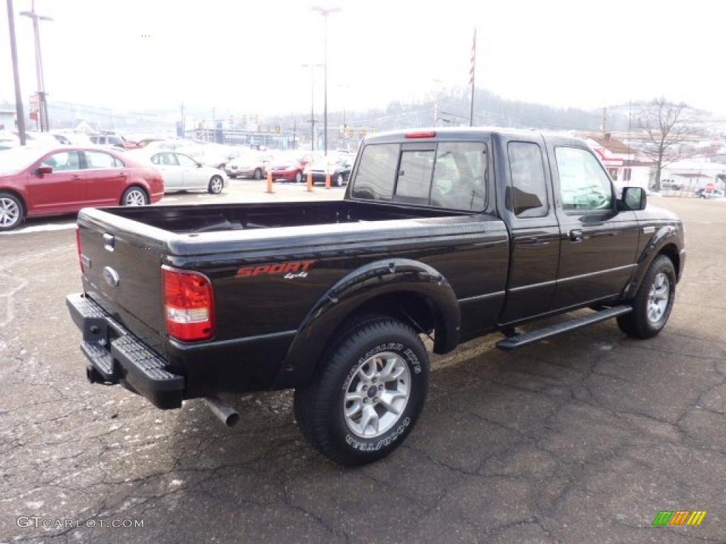 2011 Ranger Sport SuperCab 4x4 - Black / Medium Dark Flint photo #4