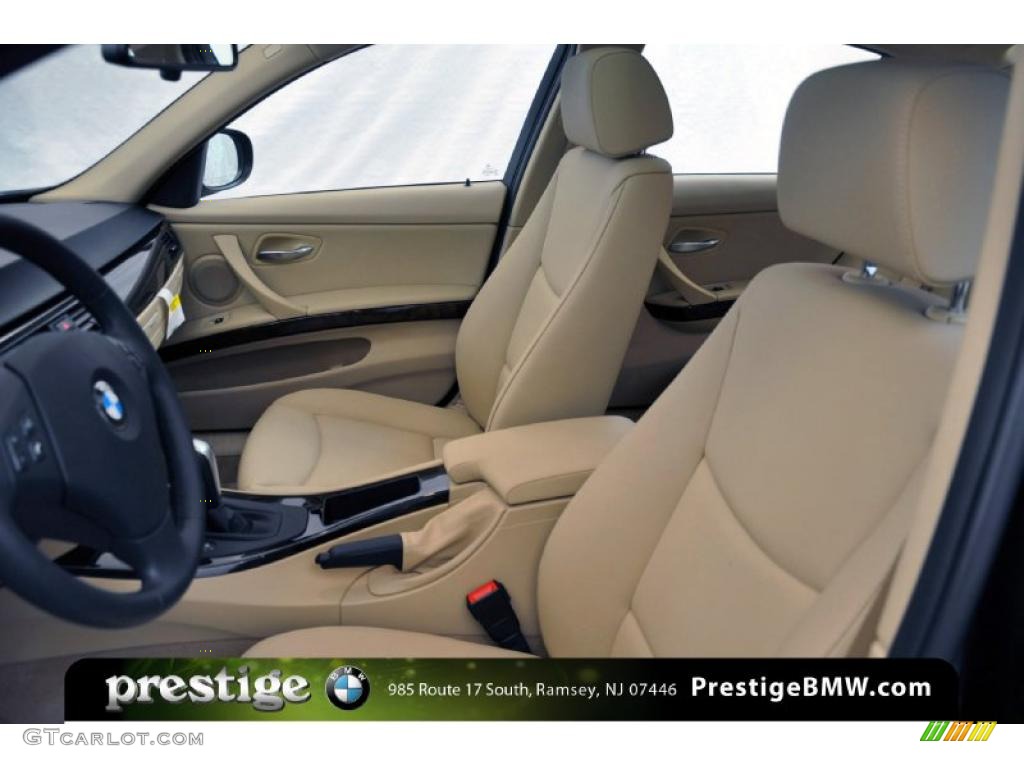 2011 3 Series 335d Sedan - Jet Black / Beige photo #12