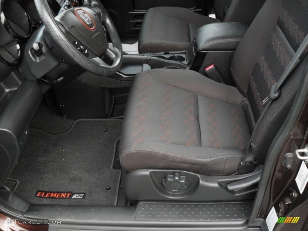 Black/Copper Interior 2008 Honda Element SC Photo #41821267