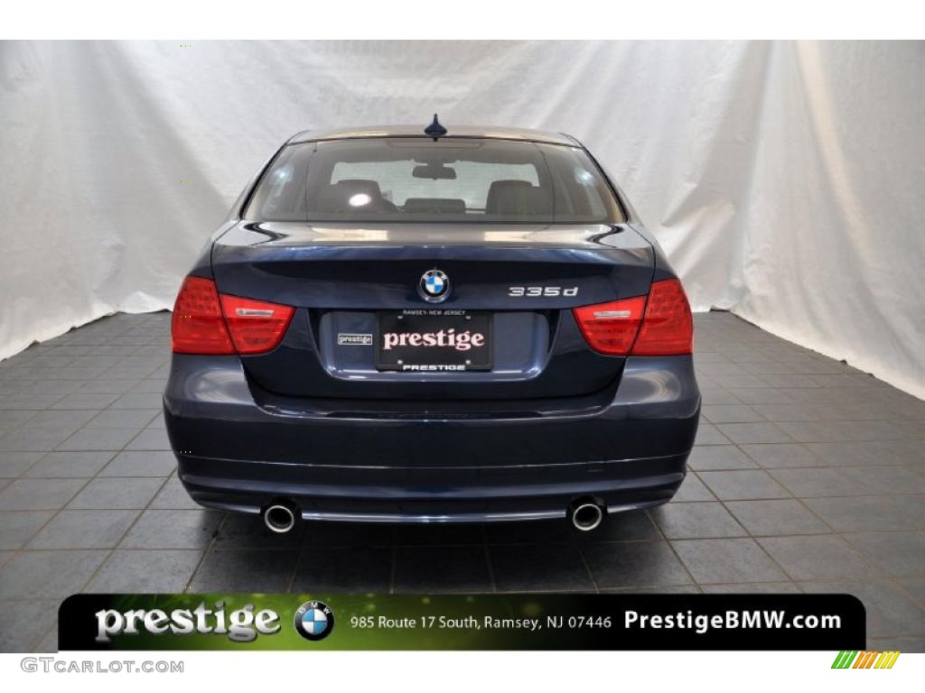 2011 3 Series 335d Sedan - Deep Sea Blue Metallic / Black photo #3