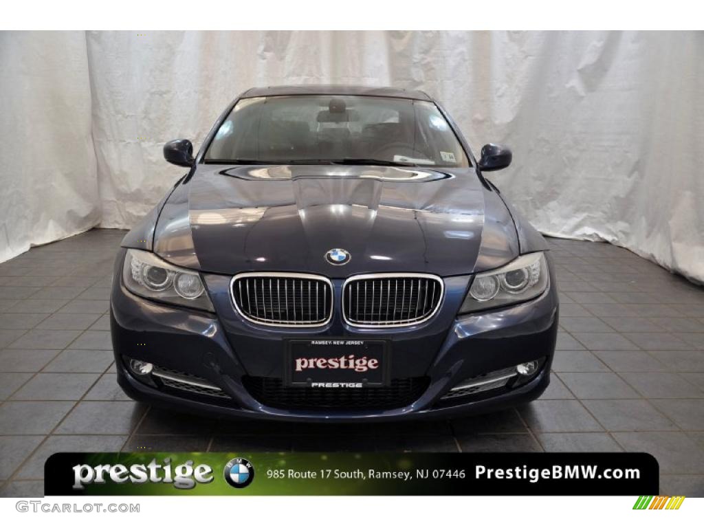 2011 3 Series 335d Sedan - Deep Sea Blue Metallic / Black photo #6