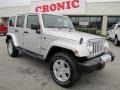 2011 Bright Silver Metallic Jeep Wrangler Unlimited Sahara 4x4  photo #1