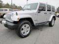 2011 Bright Silver Metallic Jeep Wrangler Unlimited Sahara 4x4  photo #3