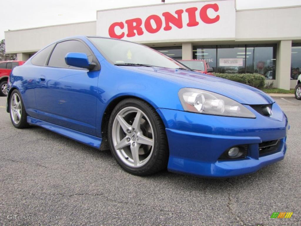 2005 RSX Type S Sports Coupe - Vivid Blue Pearl / Ebony photo #1