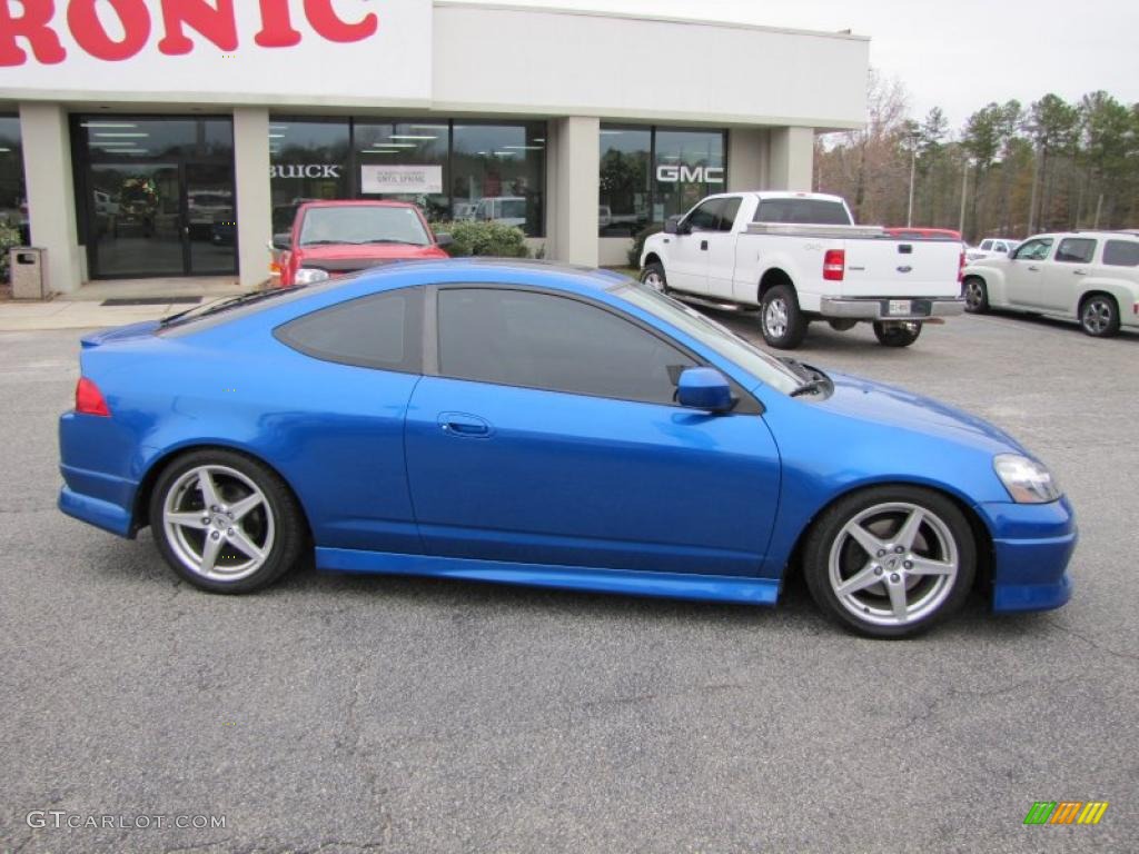 2005 RSX Type S Sports Coupe - Vivid Blue Pearl / Ebony photo #8