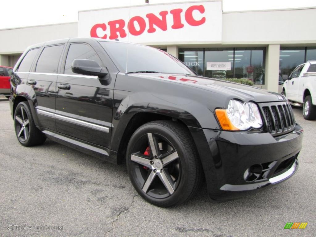 2008 Grand Cherokee SRT8 4x4 - Black / Dark Slate Gray photo #1